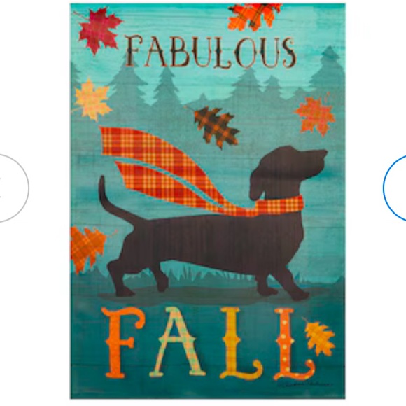 Fall Garden Flag QTY 2  Dog Fall Deer Multicolor 12.5 inch by 18 inches - Picture 3 of 8